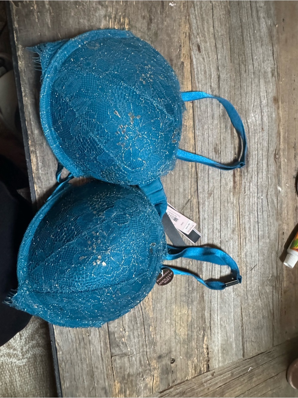 Victoria's Secret Teal Lace Push-Up Bra